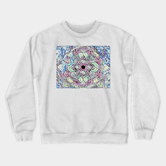 Kaleidoscopic Wonders: Mesmerizing Patterns Crewneck Sweatshirt by TriForceDesign